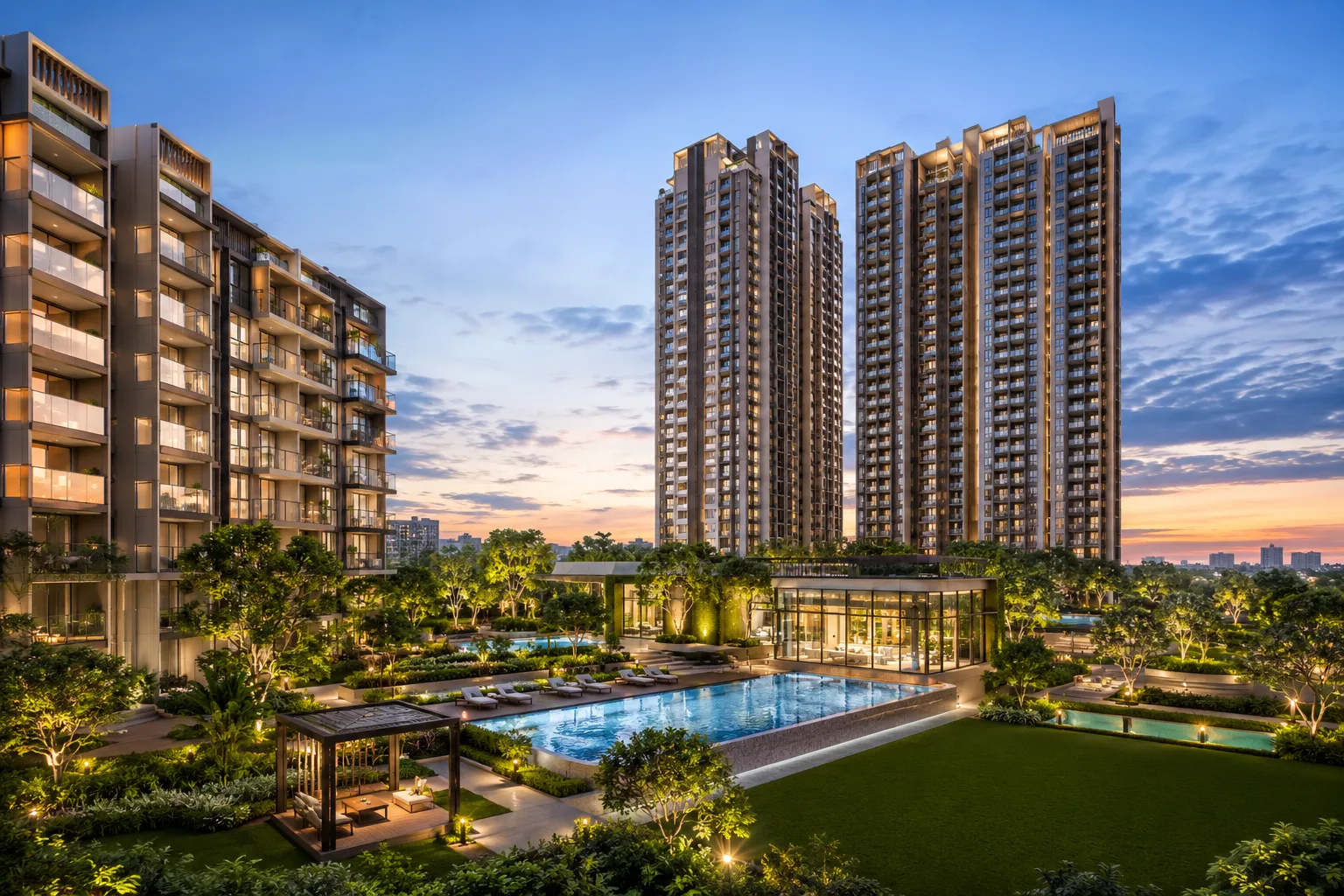 Landscaped area at TVS Pallavaram